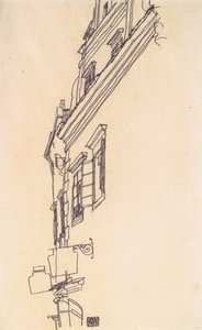 Vecchie case a graticcio a Krumau da Egon Schiele